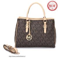 michael kors jet set logo work medium bruin bakken Handtassen Outlet yqq5h268